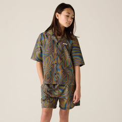 Kith Kids Moire Kai Swim Trunk - Black | Kith Black