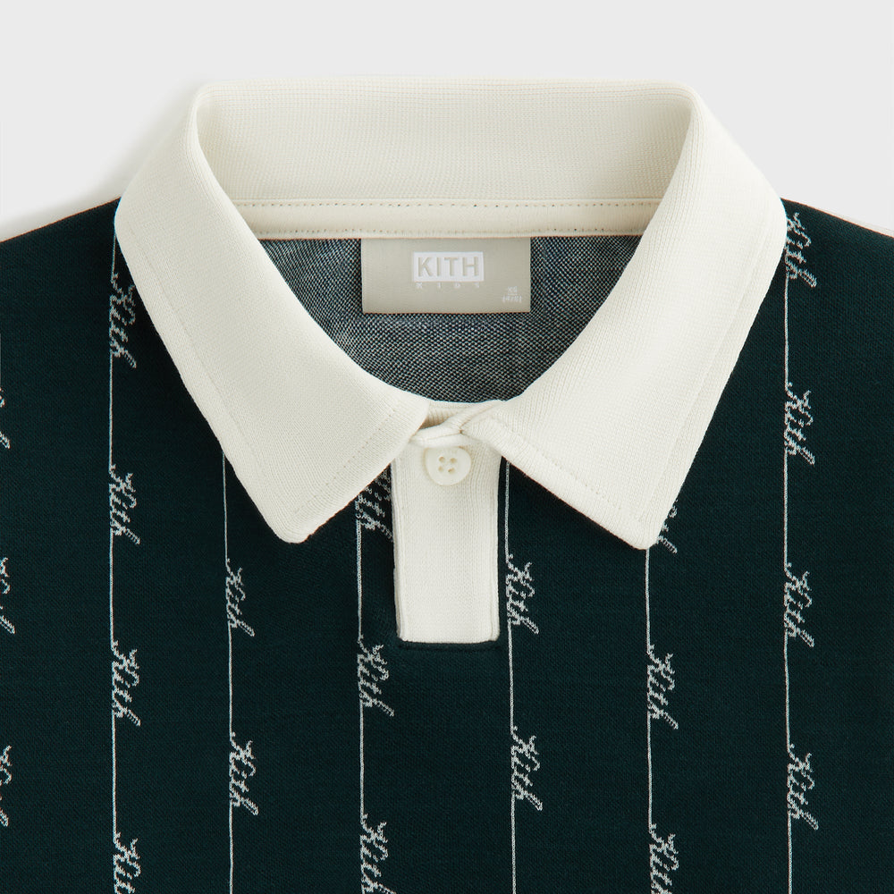 Kith Kids Script Knit Tilden Polo - Stadium | Kith Stadium