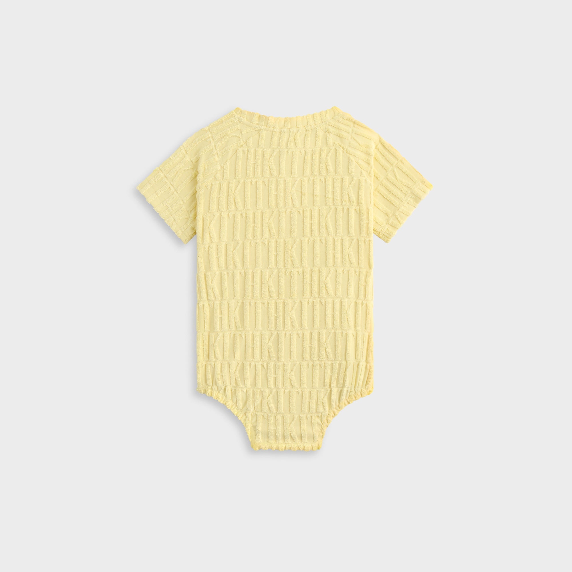 Kith Baby Monogram Terry Henley Romper - Ray | Kith Ray