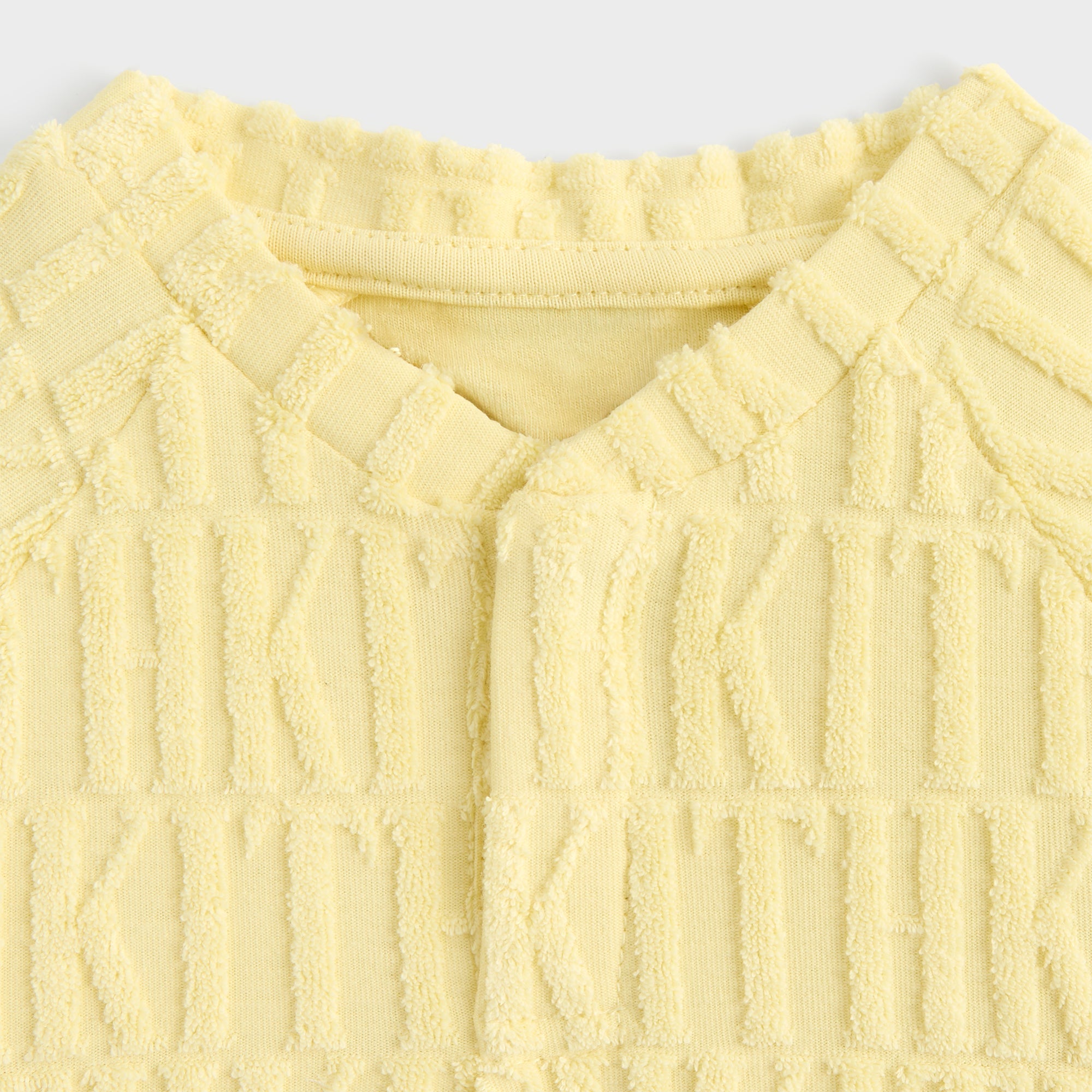 Kith Baby Monogram Terry Henley Romper - Ray | Kith Ray