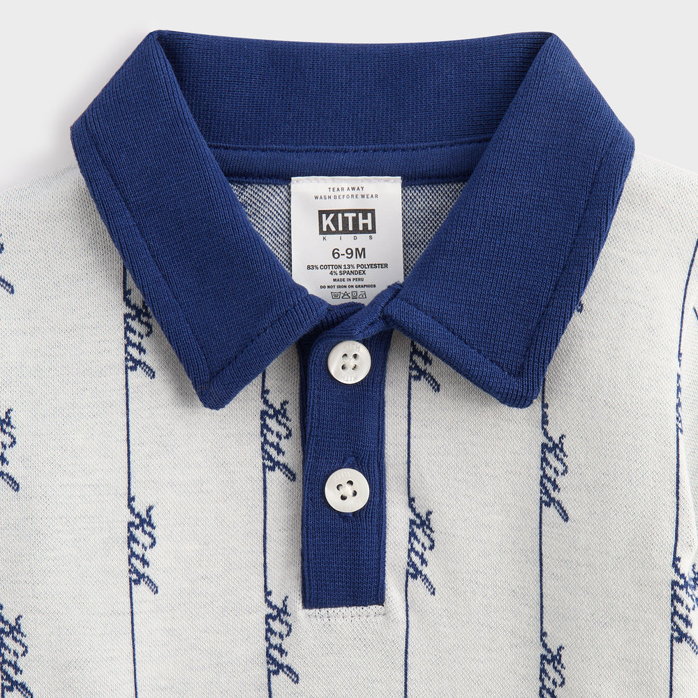 Kith Baby Script Knit Tilden Polo - Sandrift | Kith Sandrift