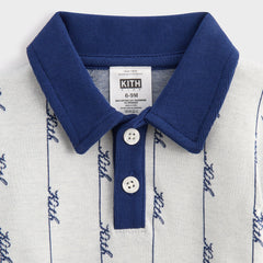 Kith Baby Script Knit Tilden Polo - Sandrift | Kith Sandrift