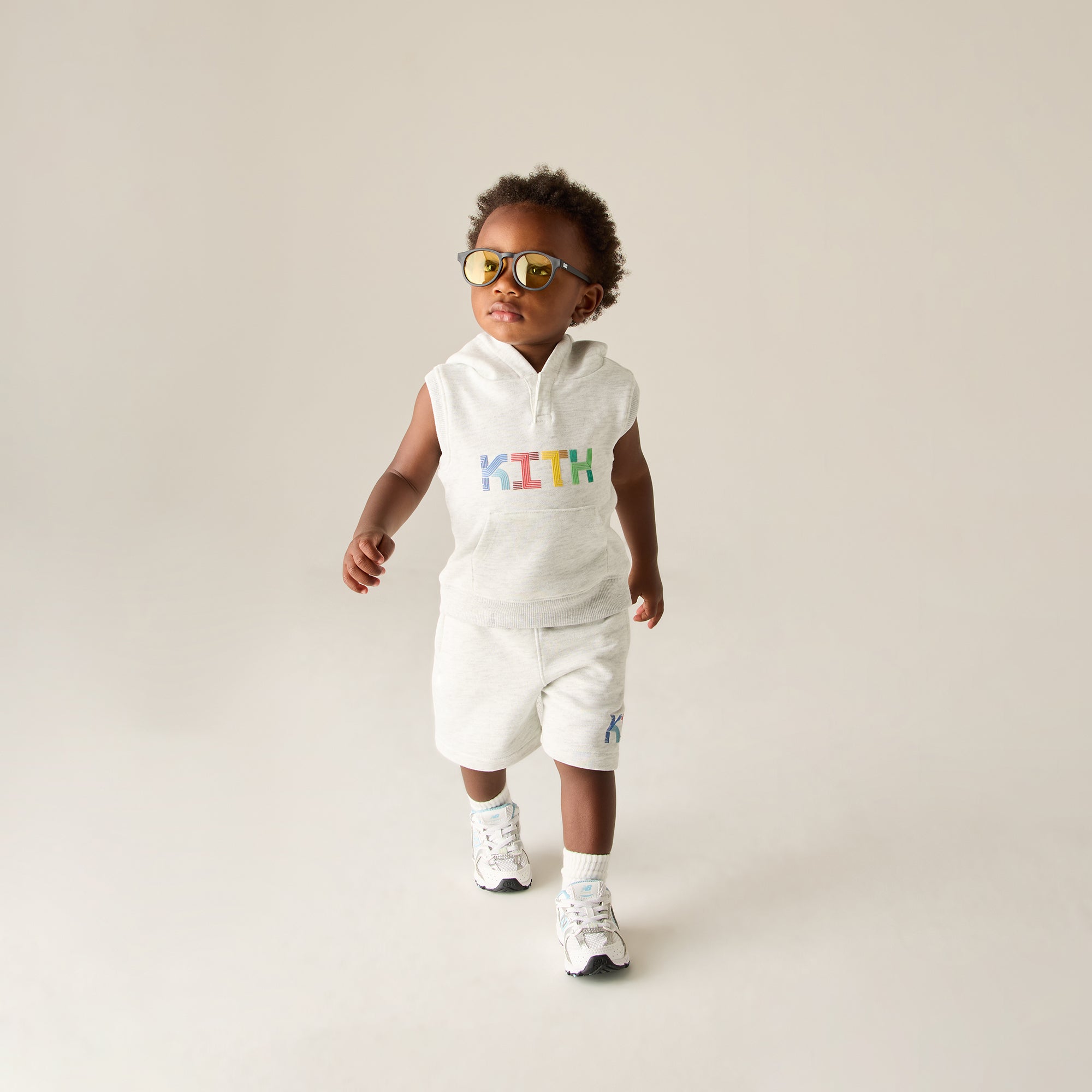 Kith Baby Pathways Nelson Short - Light Heather Grey | Kith Light Heather Grey