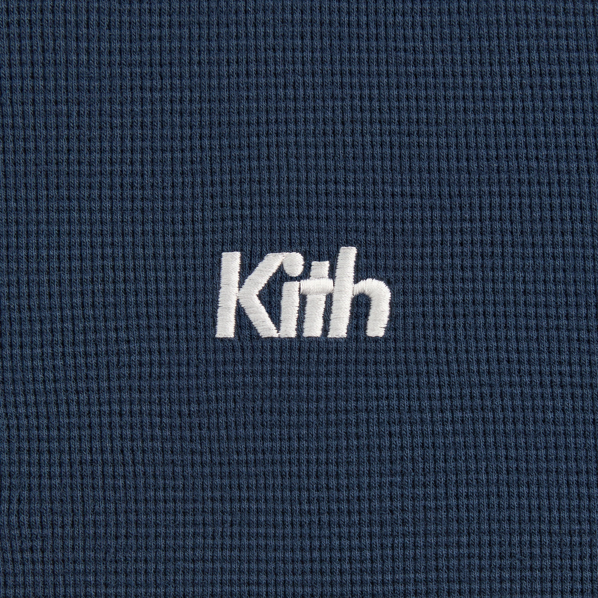 Kith Kids Waffle Nelson Quarter Zip Hoodie - Nocturnal | Kith Nocturnal