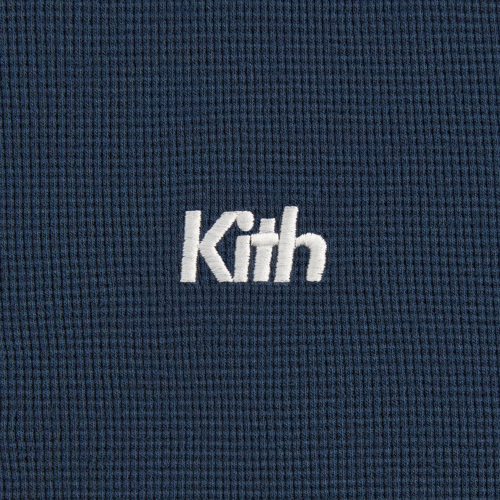 Kith Kids Waffle Nelson Quarter Zip Hoodie - Nocturnal | Kith Nocturnal