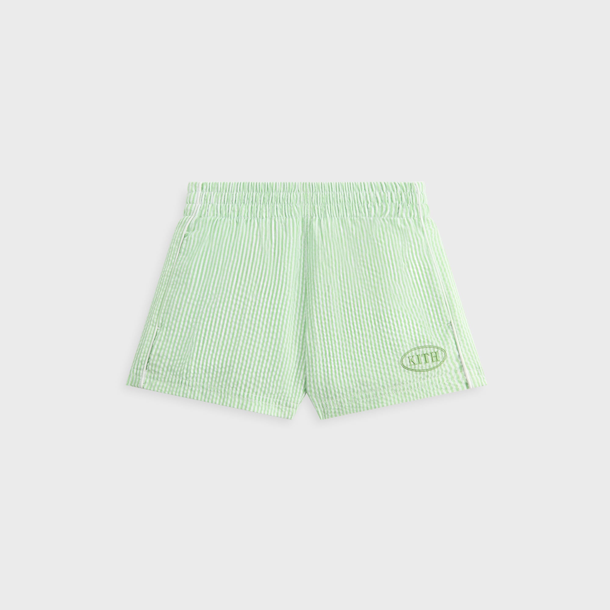 Kith Kids Seersucker Liam Short - Honeydew | Kith Honeydew