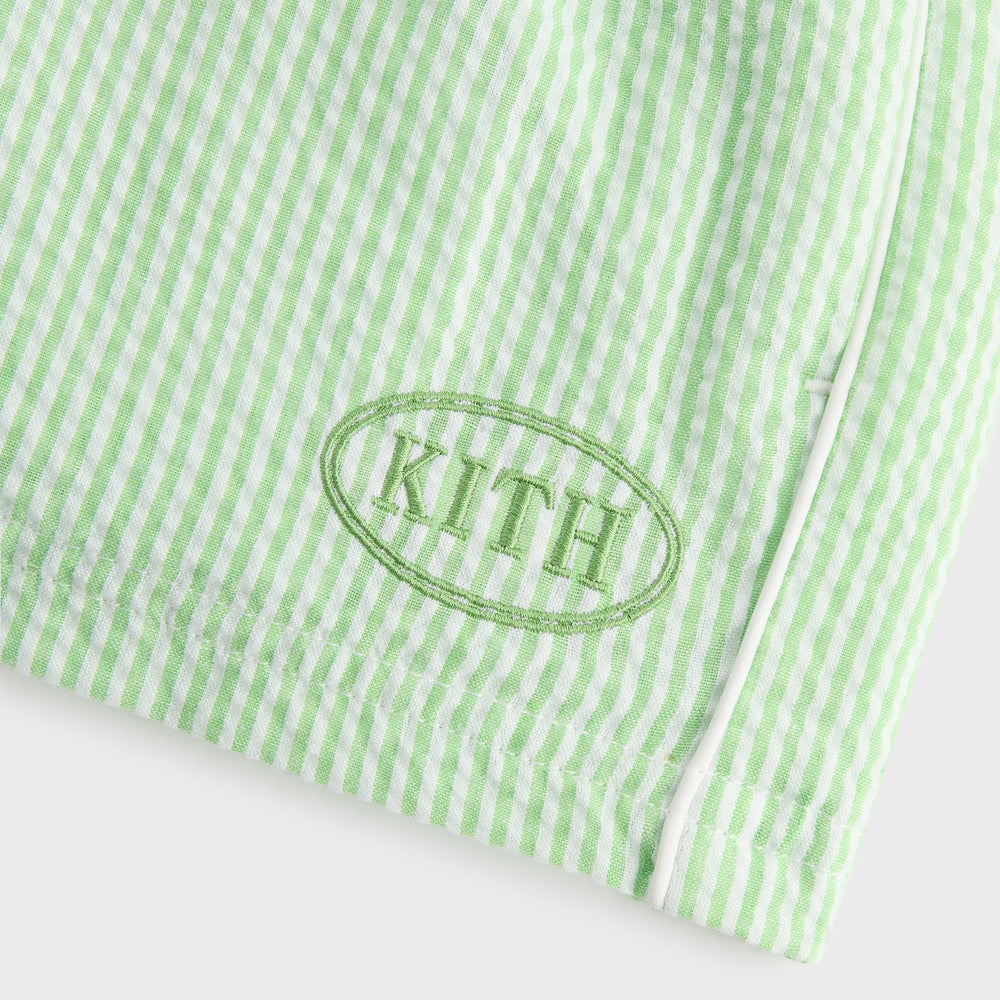 Kith Kids Seersucker Liam Short - Honeydew | Kith Honeydew