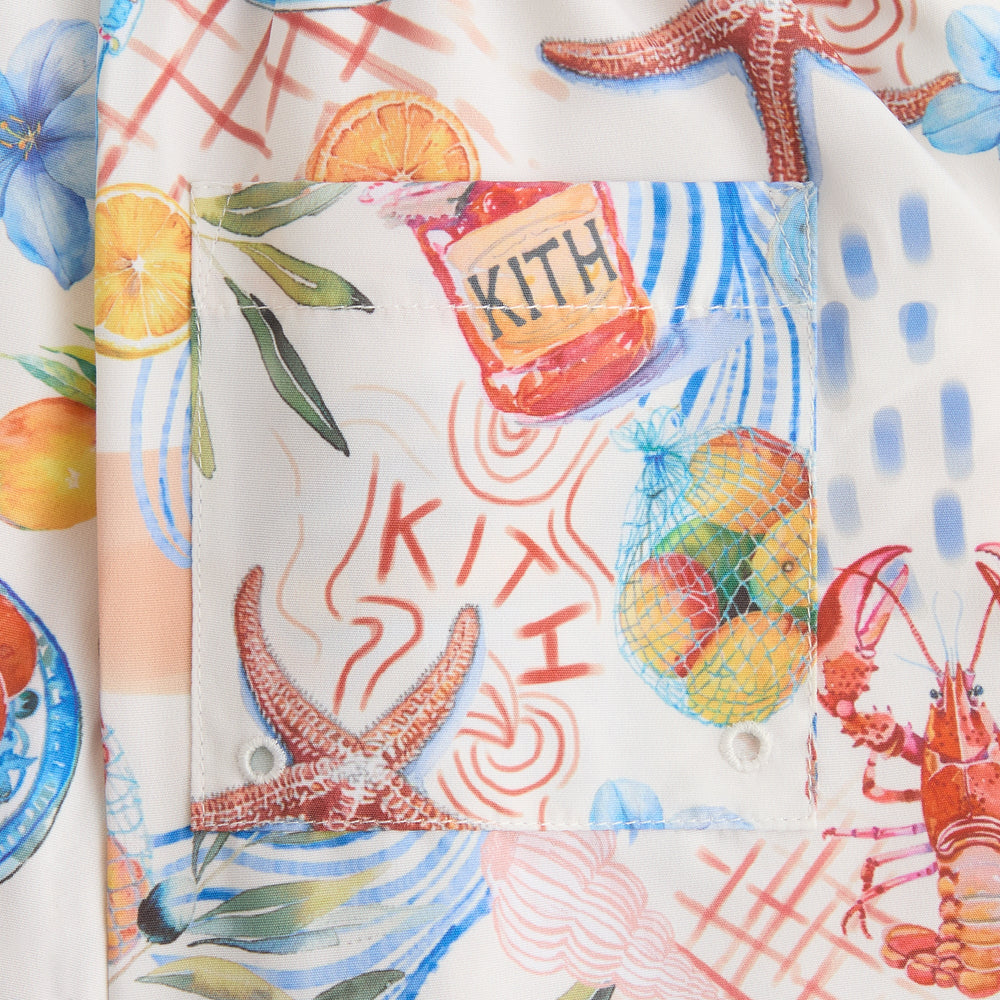 Kith Kids Summer Picnic Kai Swim Trunk - Sandrift | Kith Sandrift