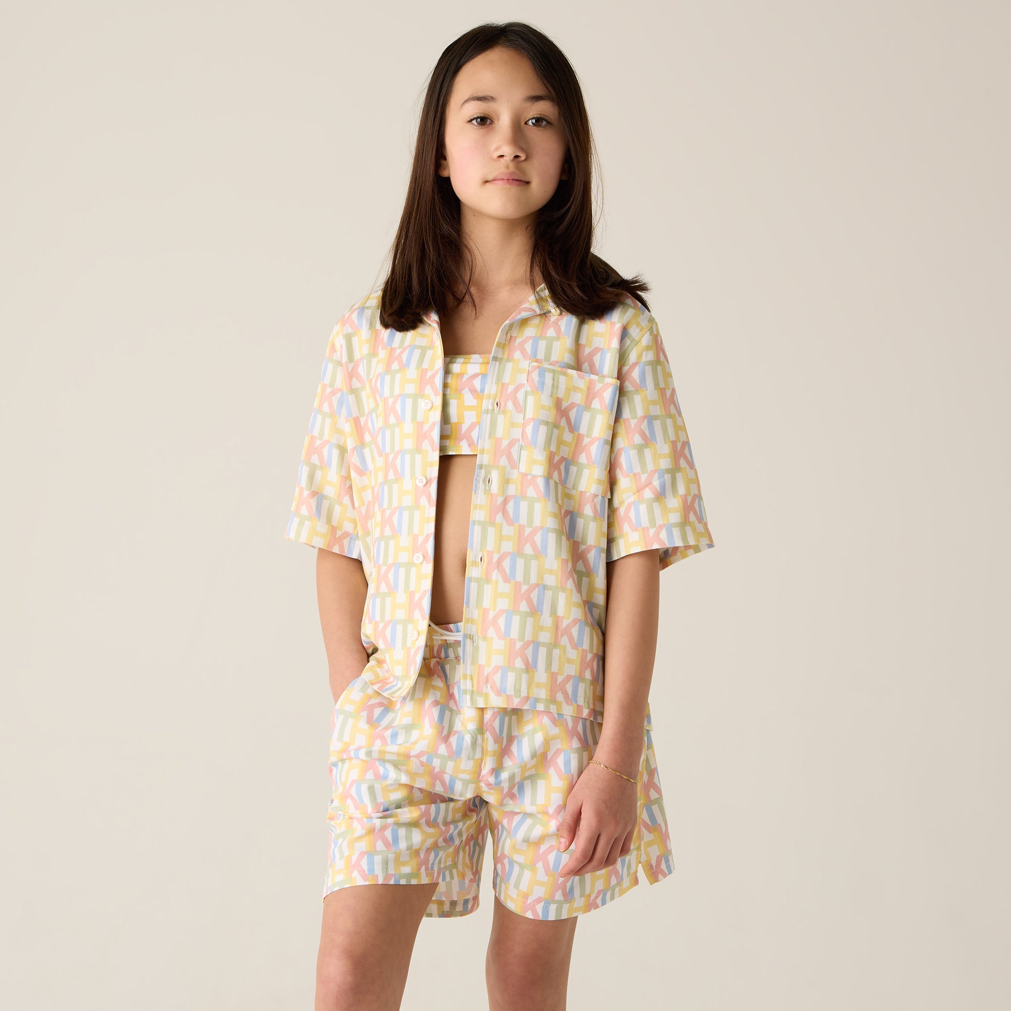 Kith Kids Monogram Kai Swim Trunk - Silk | Kith Silk