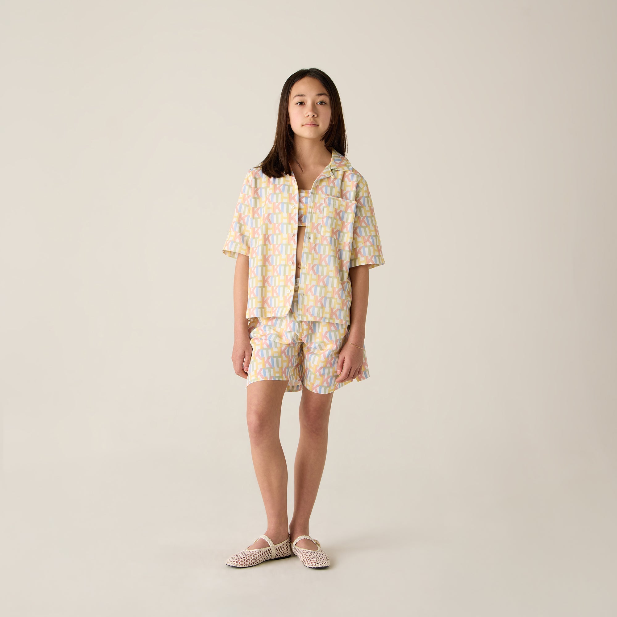 Kith Kids Monogram Kai Swim Trunk - Silk | Kith Silk