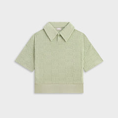 Kith Kids Monogram Pullover Terry Polo - Tranquility | Kith Tranquility