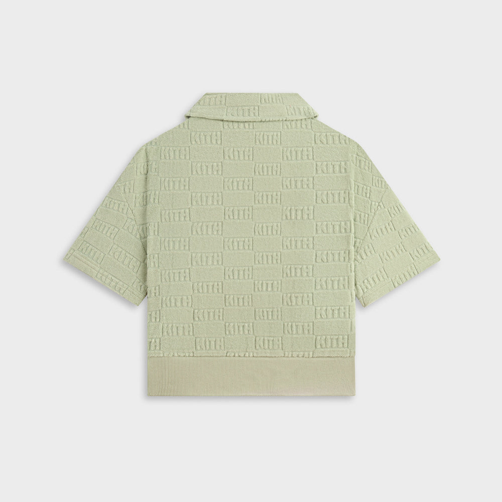 Kith Kids Monogram Pullover Terry Polo - Tranquility | Kith Tranquility