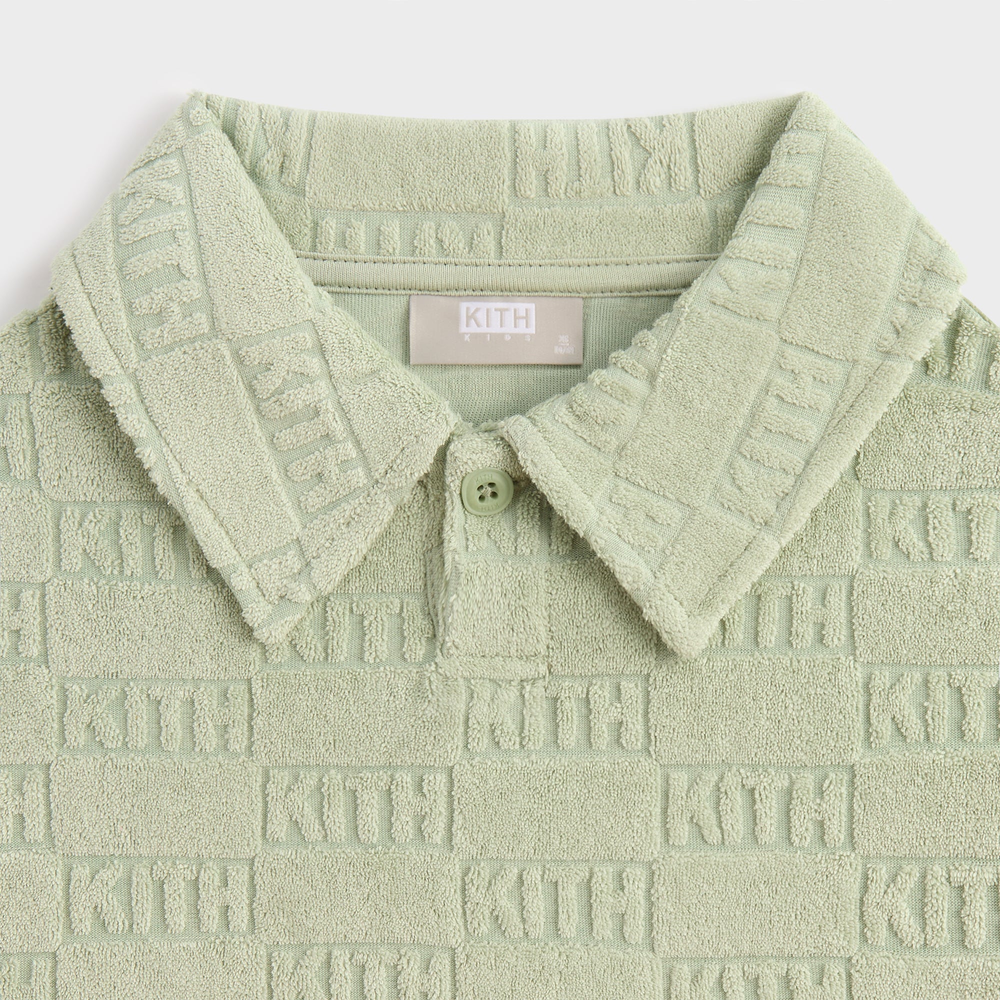 Kith Kids Monogram Pullover Terry Polo - Tranquility | Kith Tranquility
