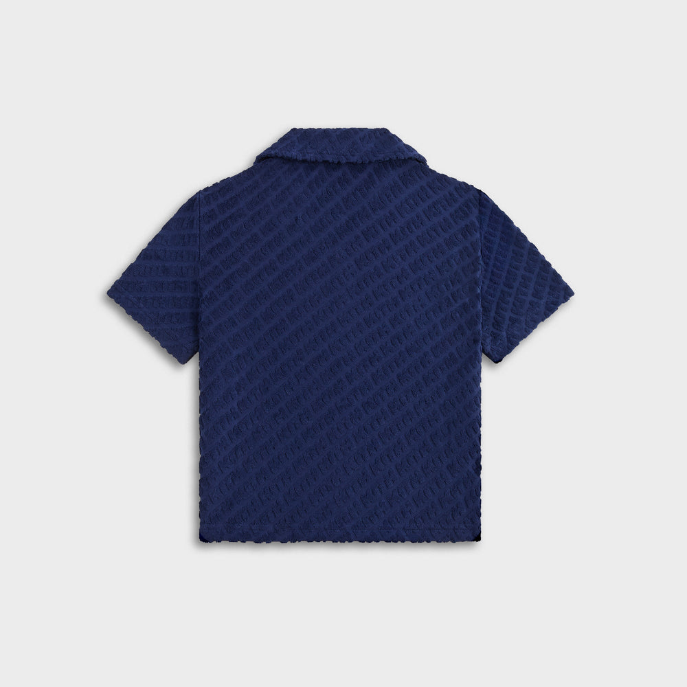 Kith Kids Monogram Terry Camp Shirt - Screen | Kith Screen