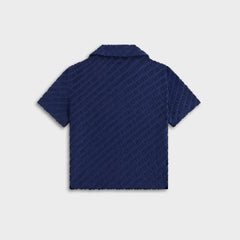 Kith Kids Monogram Terry Camp Shirt - Screen | Kith Screen
