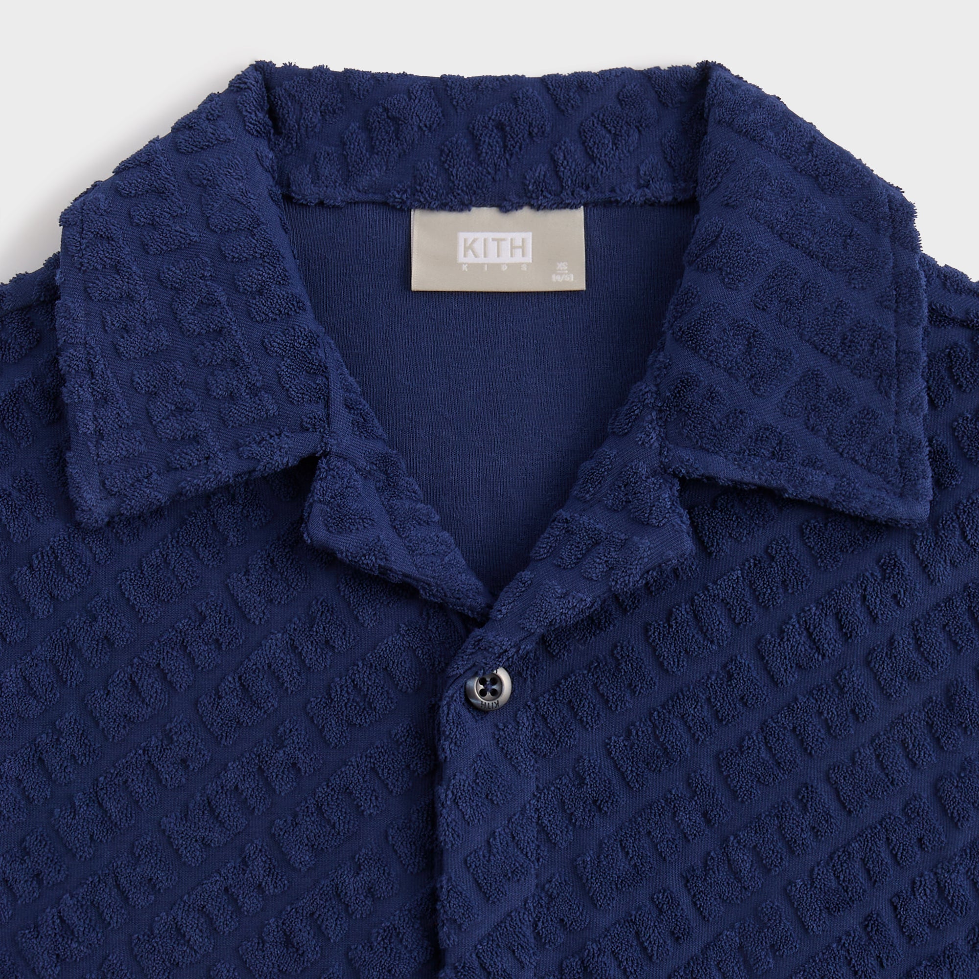 Kith Kids Monogram Terry Camp Shirt - Screen | Kith Screen