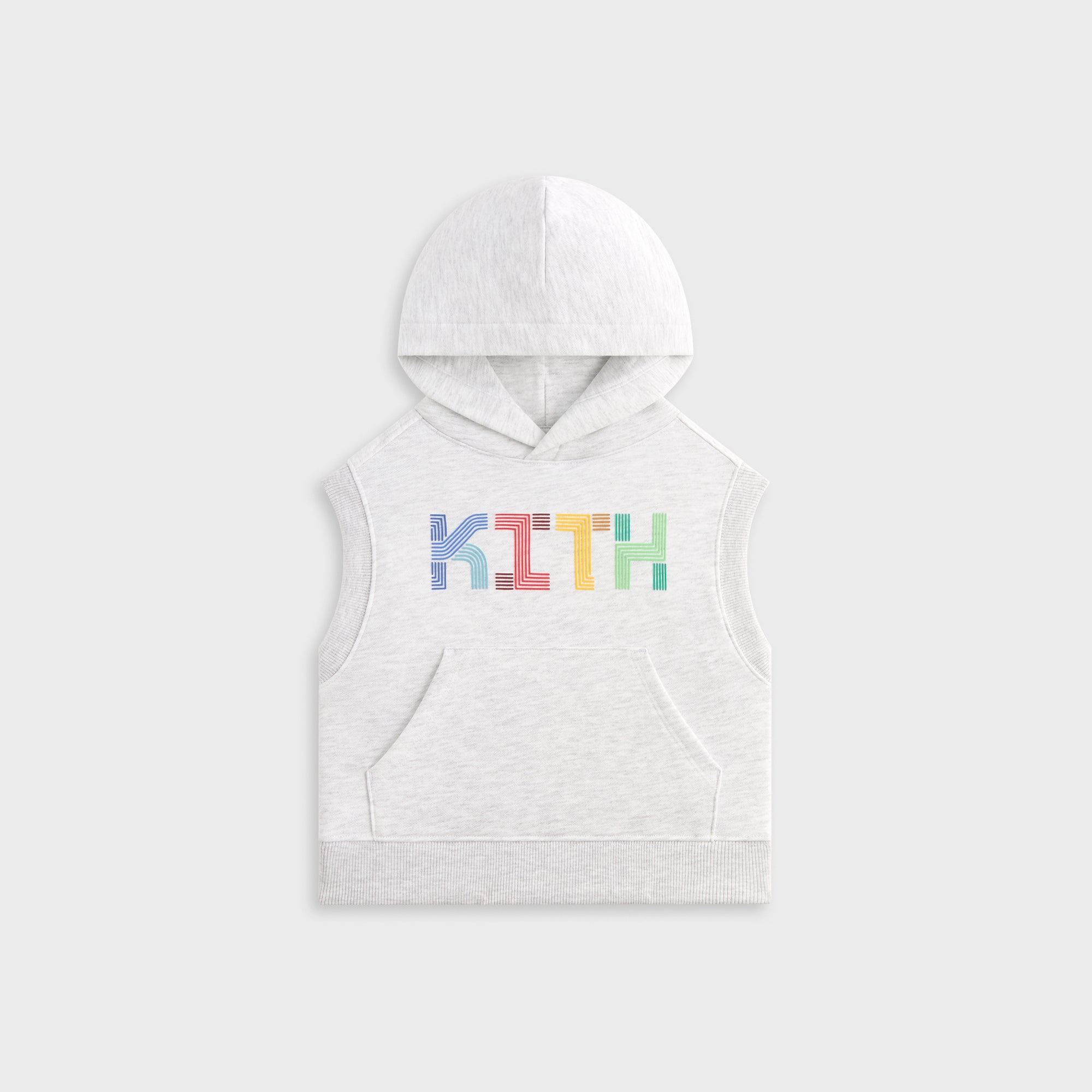 Kith Kids Pathways Sleeveless Hoodie - Light Heather Grey | Kith Light Heather Grey