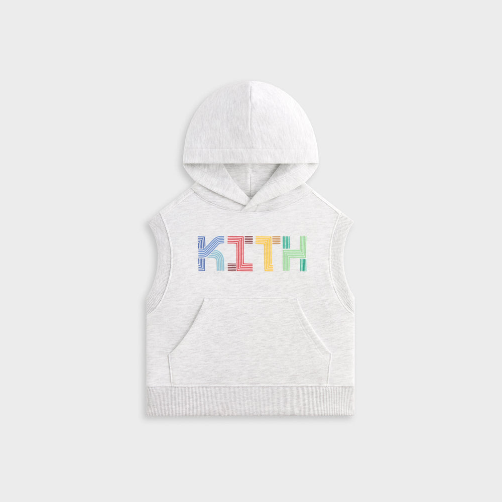 Kith Kids Pathways Sleeveless Hoodie - Light Heather Grey | Kith Light Heather Grey