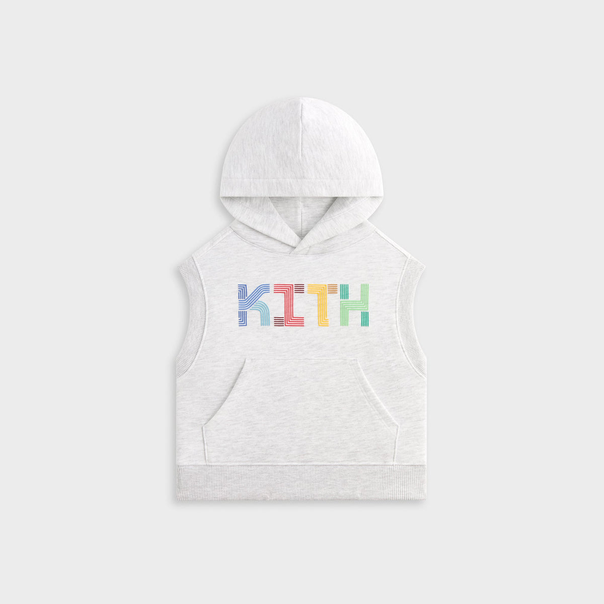 Kith Kids Pathways Sleeveless Hoodie - Light Heather Grey | Kith Light Heather Grey
