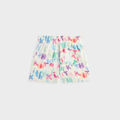 Kith Kids Watercolor Camp Short - White | Kith White