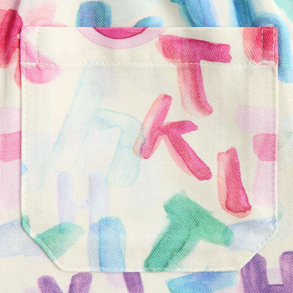 Kith Kids Watercolor Camp Short - White | Kith White