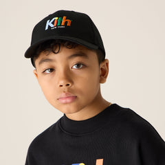 Kith Kids Multi Color Logo Classic Cap - Black Beauty | Kith Black Beauty