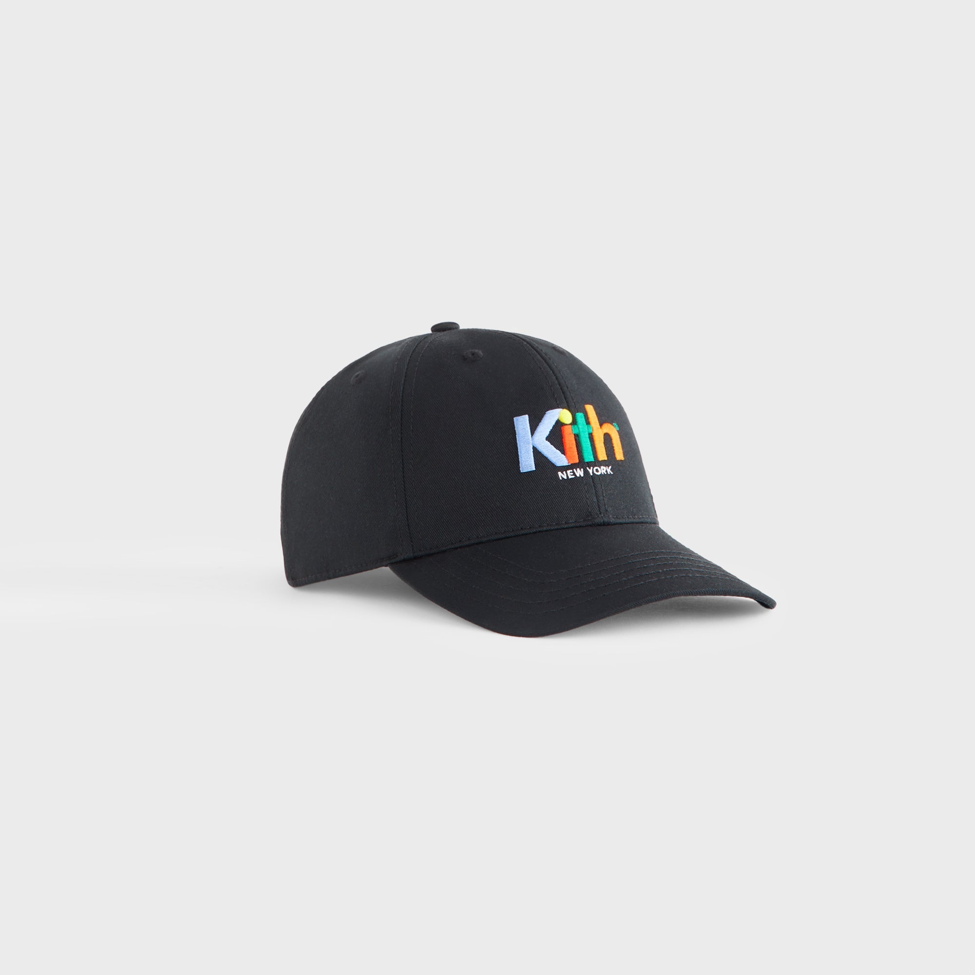 Kith Kids Multi Color Logo Classic Cap - Black Beauty | Kith Black Beauty