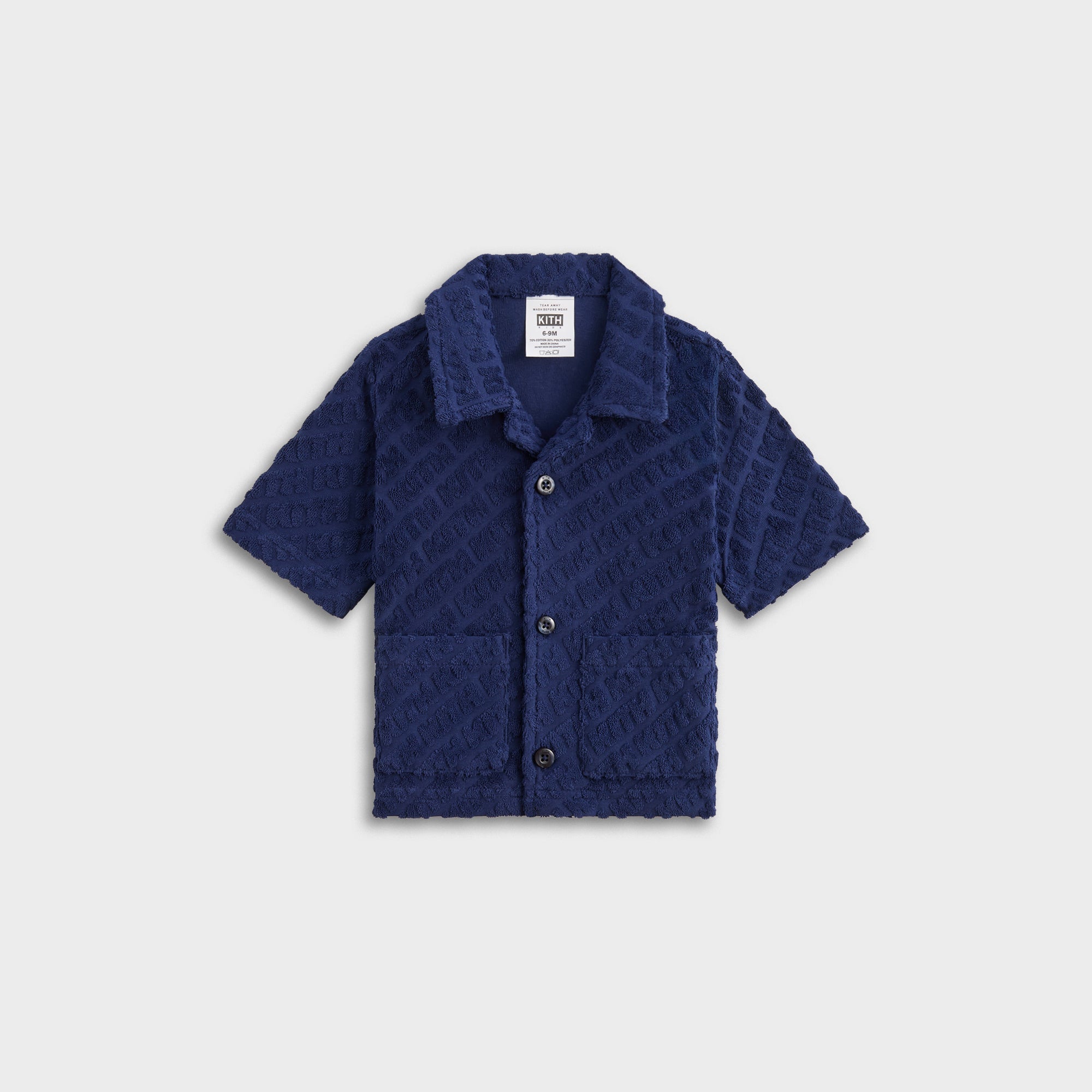 Kith Baby Monogram Terry Camp Shirt - Screen | Kith Screen