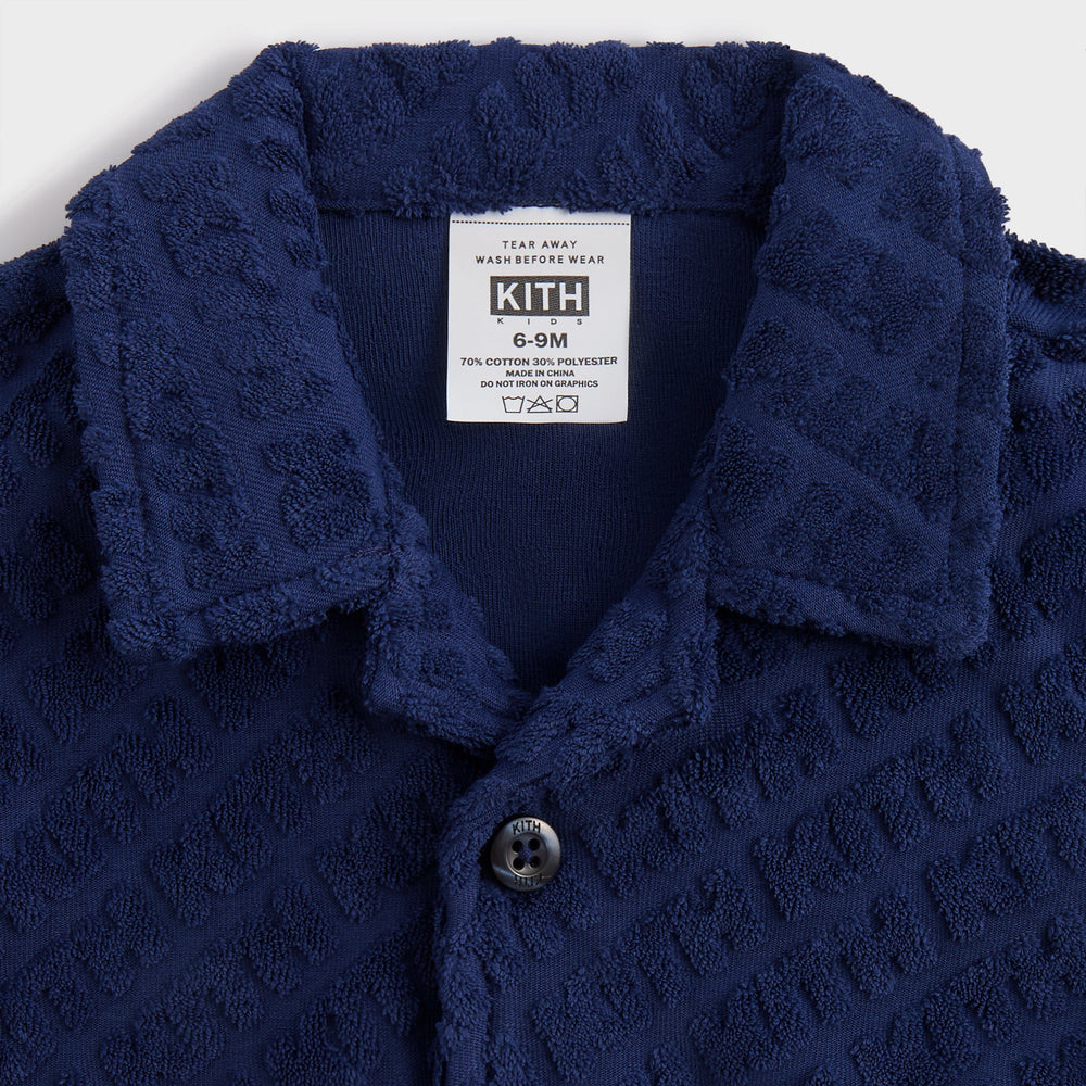 Kith Baby Monogram Terry Camp Shirt - Screen | Kith Screen