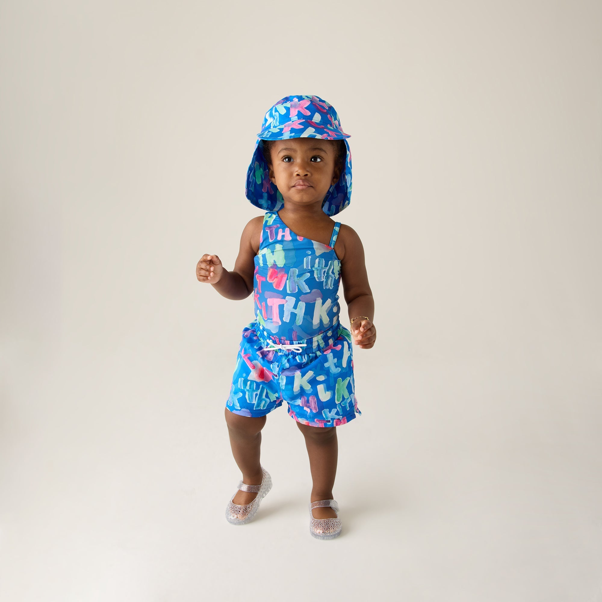 Kith Baby Watercolor Kai Swim Trunk - Marina | Kith Marina
