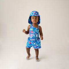 Kith Baby Watercolor Kai Swim Trunk - Marina | Kith Marina