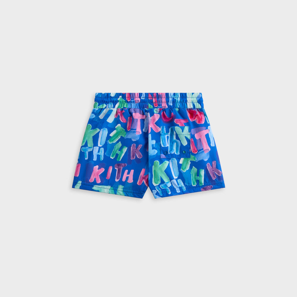Kith Baby Watercolor Kai Swim Trunk - Marina | Kith Marina