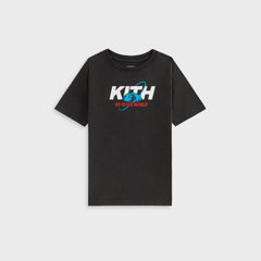 Kith Kids New York to the World Unisphere Vintage Tee - Black | Kith Black