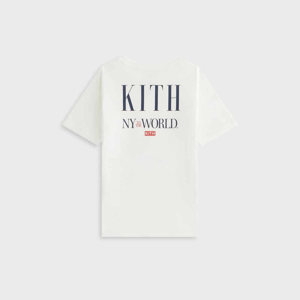 Kith Kids New York to the World Tee - White | Kith White