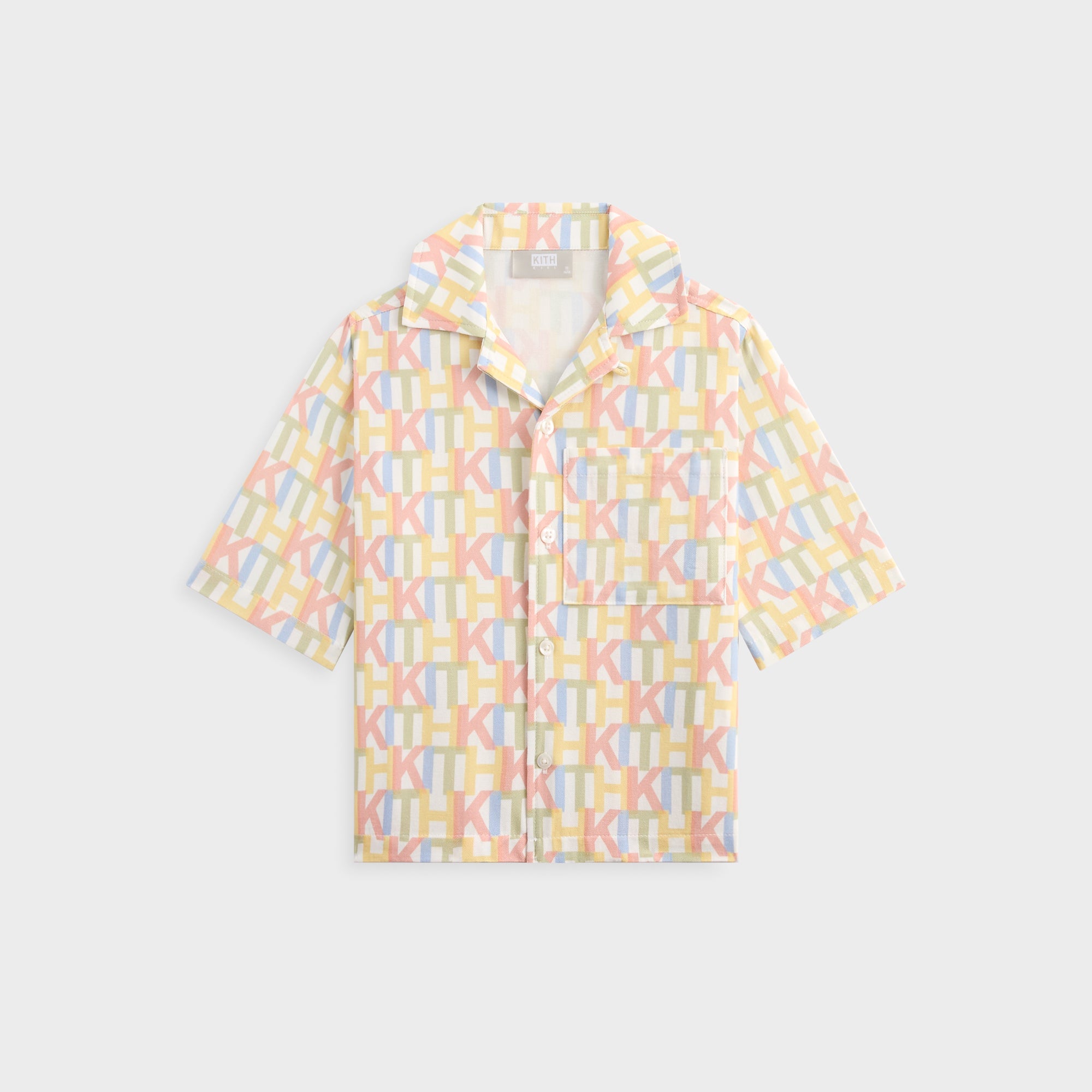 Kith Kids Monogram Thompson Camp Shirt - Silk | Kith Silk