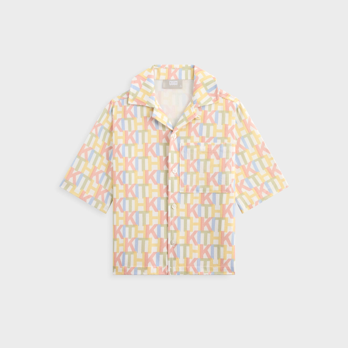 Kith Kids Monogram Thompson Camp Shirt - Silk | Kith Silk