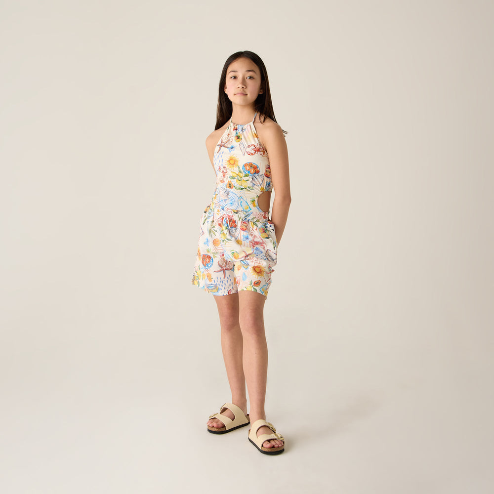 Kith Kids Summer Picnic Thompson Camp Short - Sandrift | Kith Sandrift