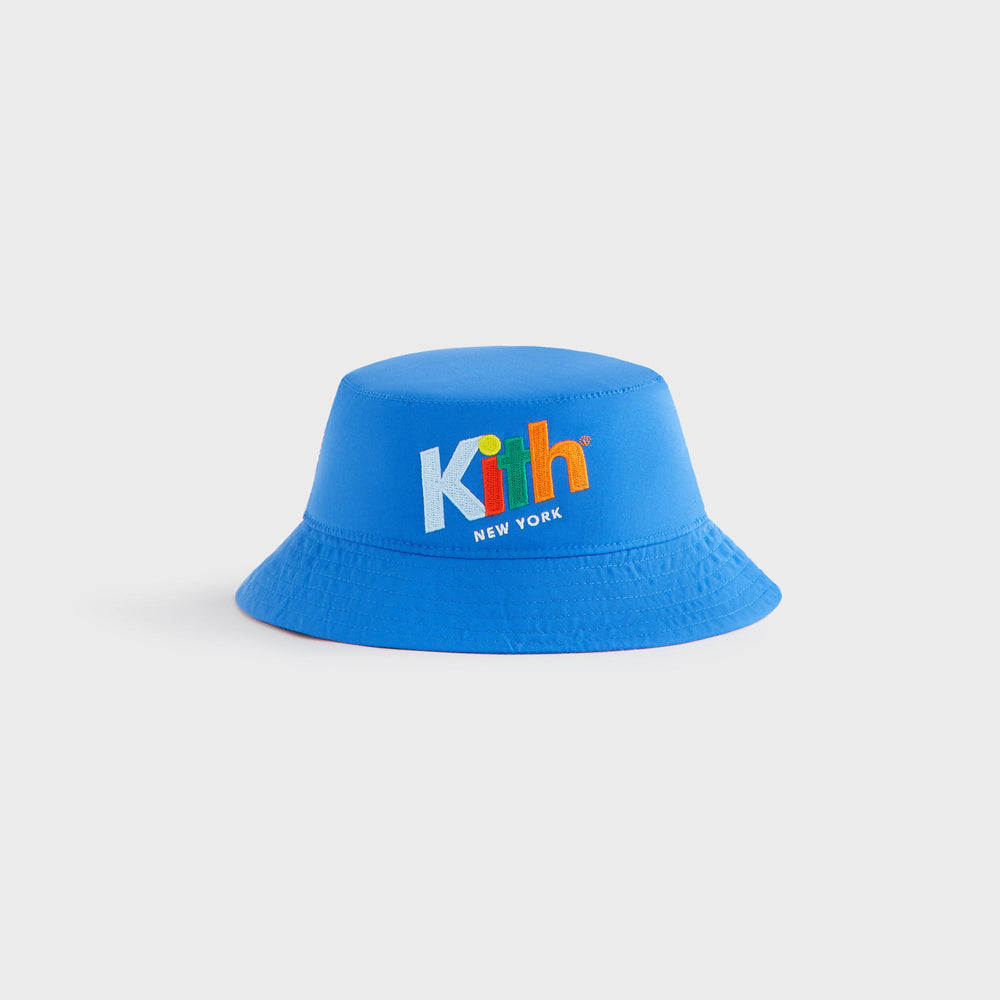 Kith Kids Retro Kai Swim Impact Bucket Hat - Marina | Kith Marina