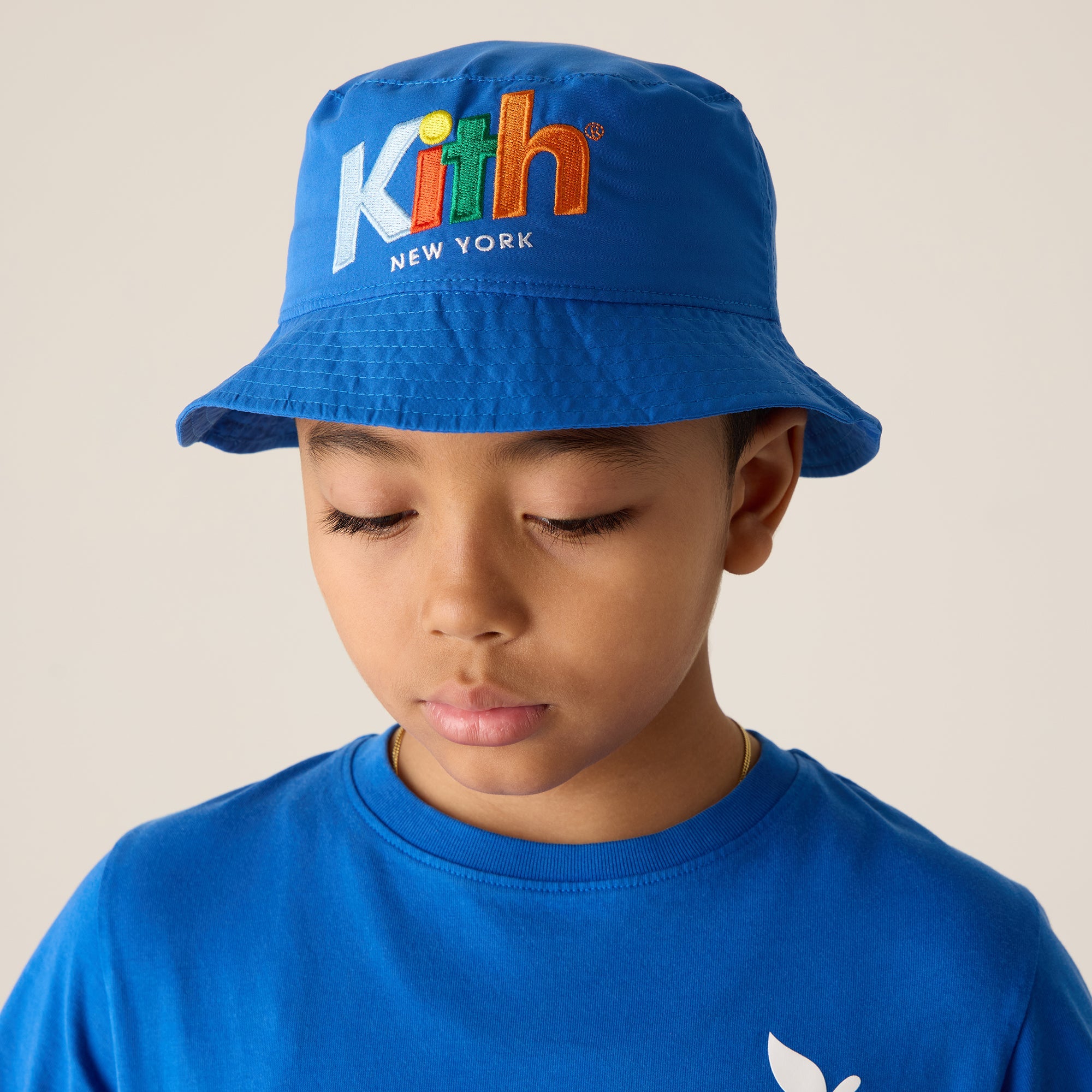Kith Kids Retro Kai Swim Impact Bucket Hat - Marina | Kith Marina
