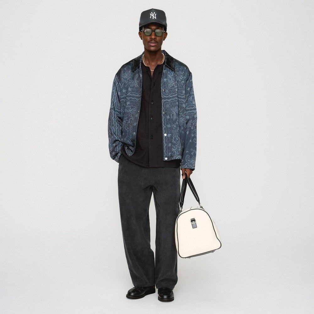 Kith Panelled Bandana Long Sleeve Coaches Jacket - Black | Kith Black