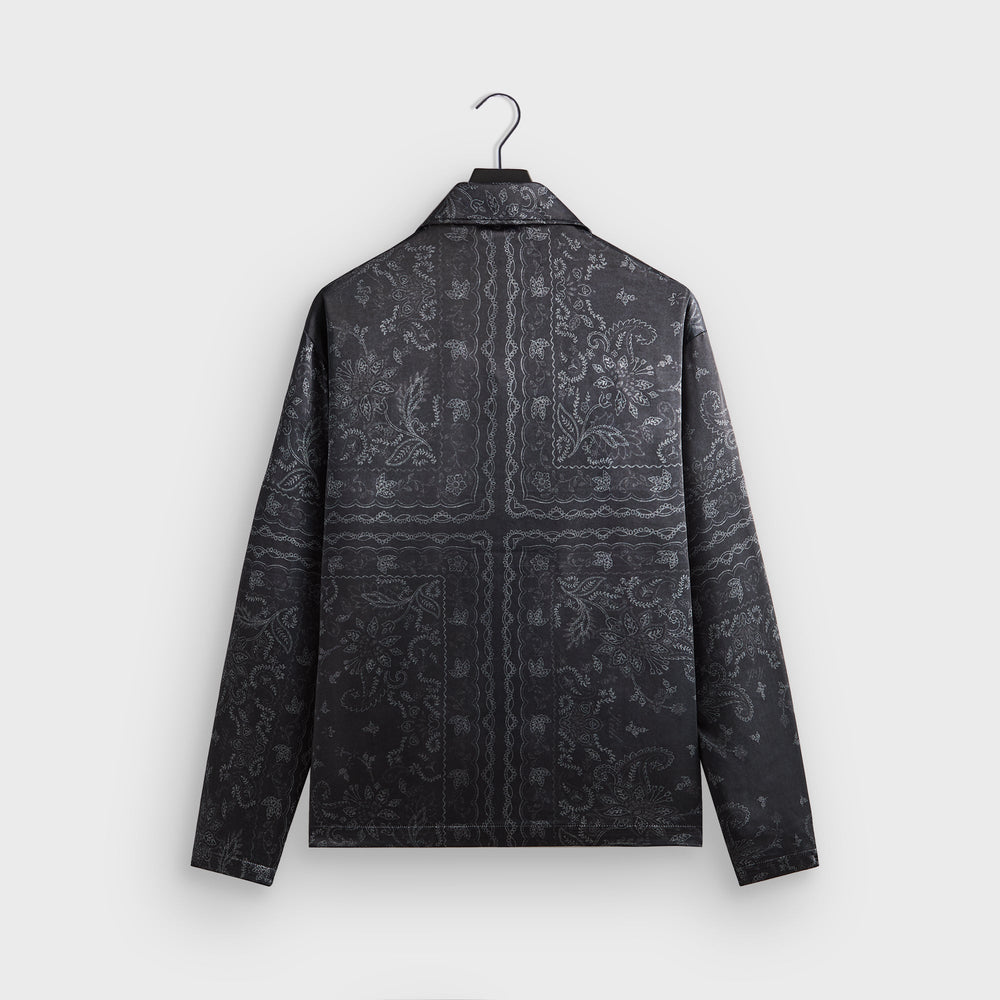 Kith Panelled Bandana Long Sleeve Coaches Jacket - Black | Kith Black