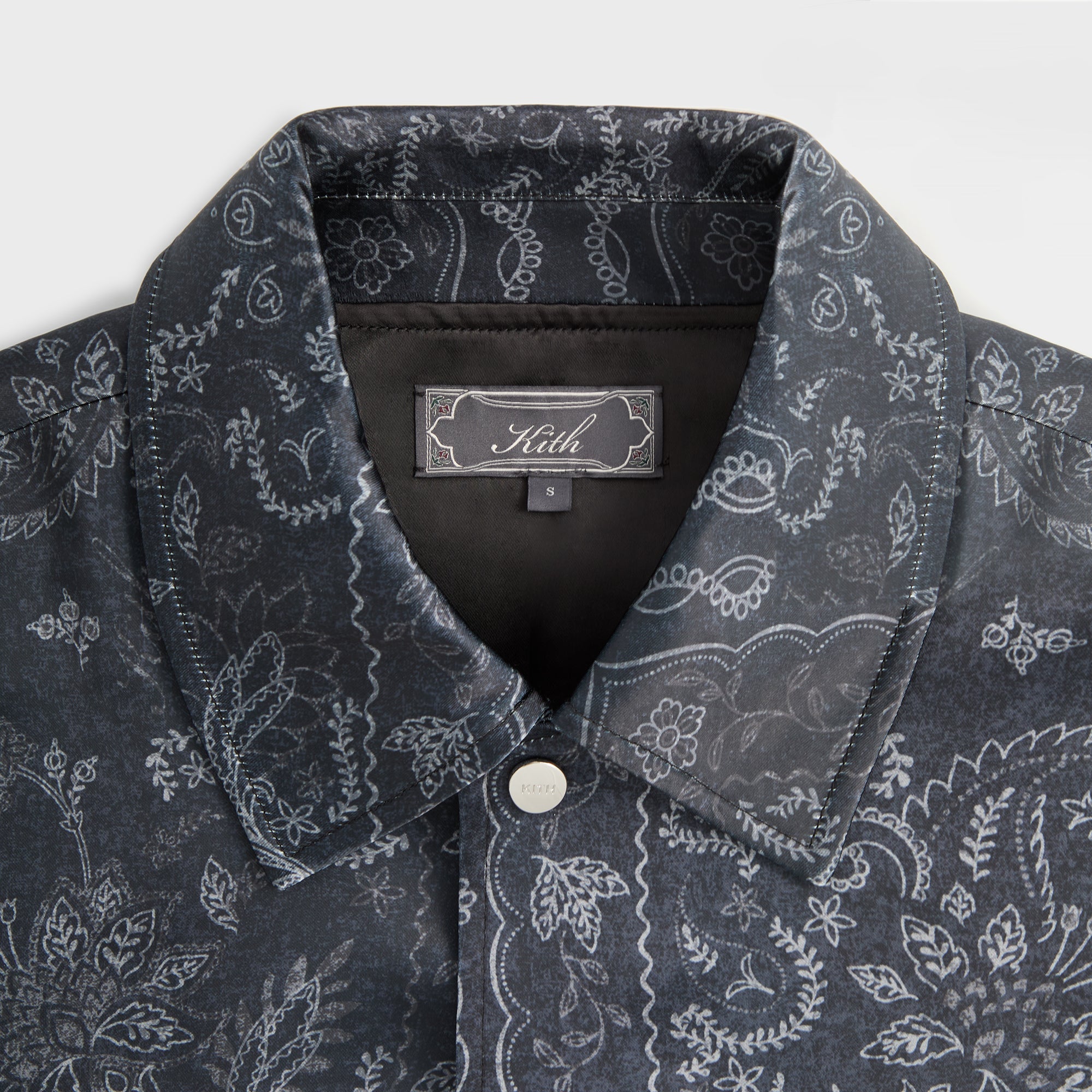 Kith Panelled Bandana Long Sleeve Coaches Jacket - Black | Kith Black