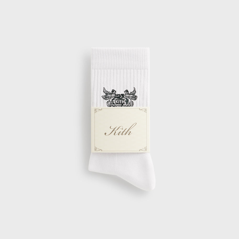 Kith Pegasus Crew Sock - White | Kith White