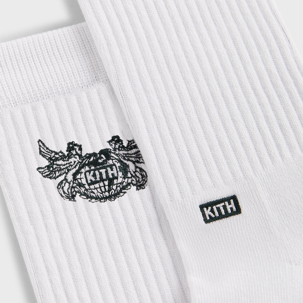 Kith Pegasus Crew Sock - White | Kith White