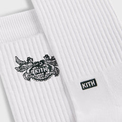 Kith Pegasus Crew Sock - White | Kith White