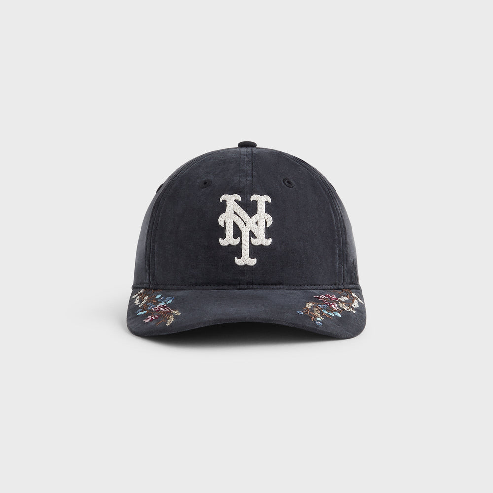 Kith & '47 for the New York Mets Cupro Linen Franchise LS Cap - Black | Kith Black