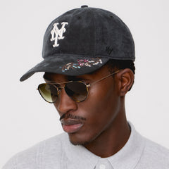 Kith & '47 for the New York Mets Cupro Linen Franchise LS Cap - Black | Kith Black
