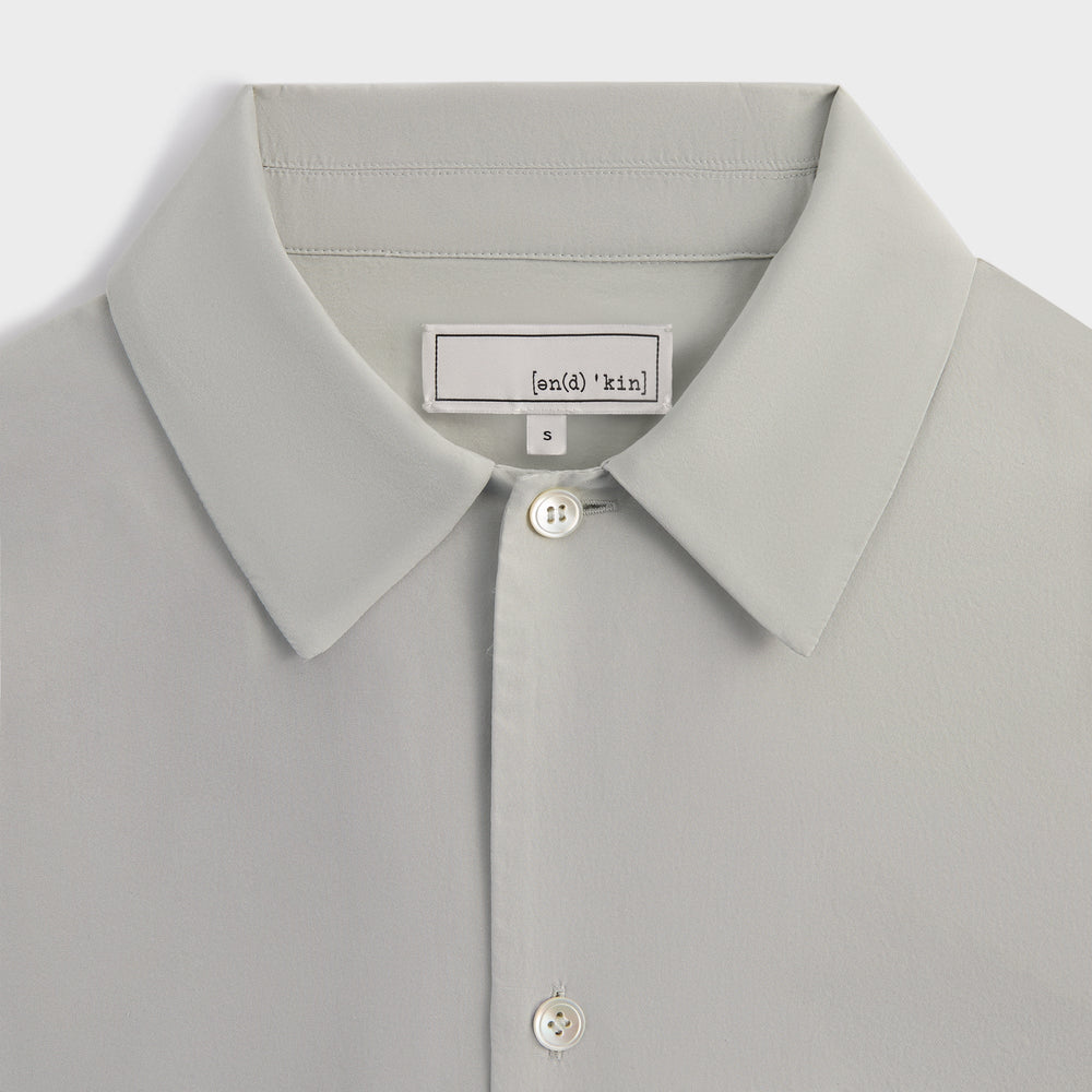 &Kin Silk Habotai Beckham Buttondown - Palais | Kith Palais