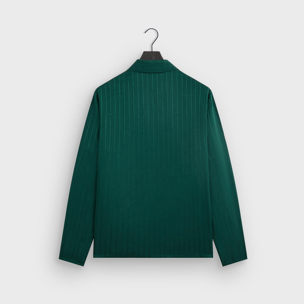 Kith Crest Logo Boxy Collared Overshirt - Fairway | Kith Fairway