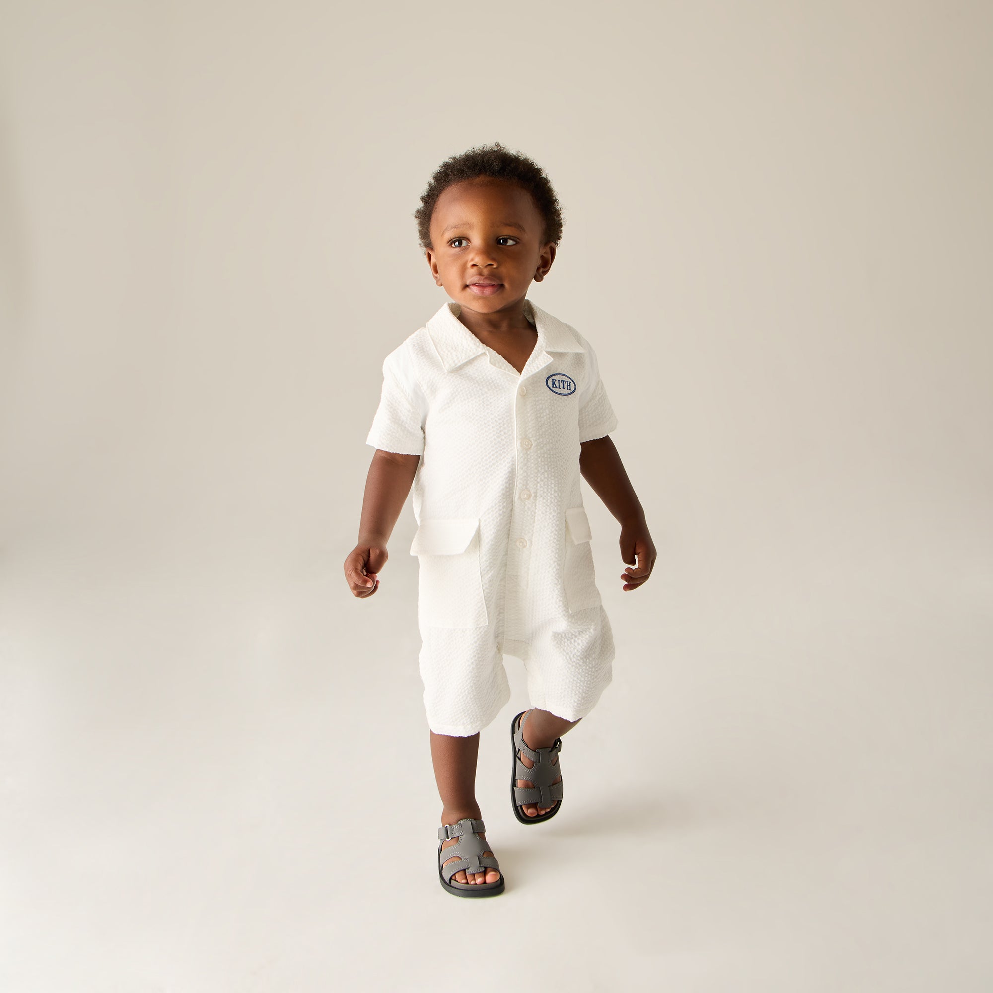 Kith Baby Seersucker Belmont Shortall - Silk | Kith Silk